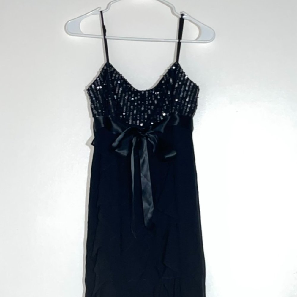 Sparkly Black Mini Dress
